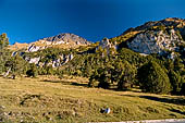 Sentiero naturalistico del Lucomagno (Svizzera). Le pendici del Piz Scopi.
